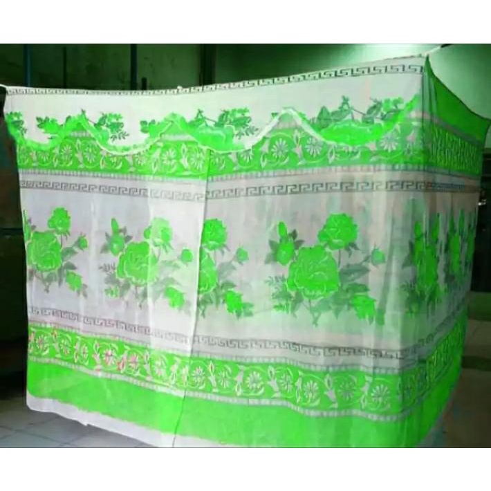 KELAMBU NYAMUK MOTIF BUNGA UKURAN JUMBO 200X200