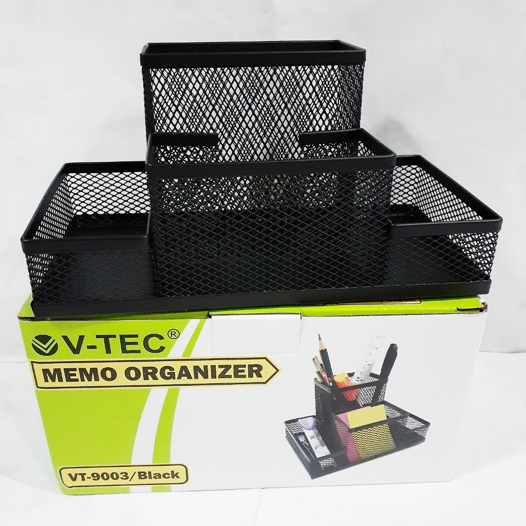 Tempat alat tulis di meja belajar atau meja kantor bagus besi kuat murah tidak mudah pecah unik untu