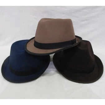 Topi Fedora Panama Warna/Topi Floppy Pantai Hat Dewasa/Topi Summer***TOP