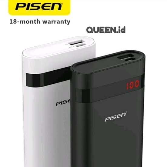 HANDPHONE & TABLET POWER BANK POWERBANK PISEN 10000 MAH II / PISEN 10000 MAH LED DISPLAY ORIGINAL