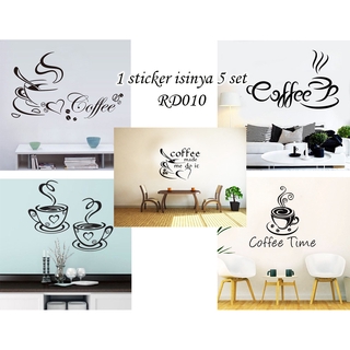 METH RD010 COFFEE QUOTE KOPI STICKER DINDING  60X90 