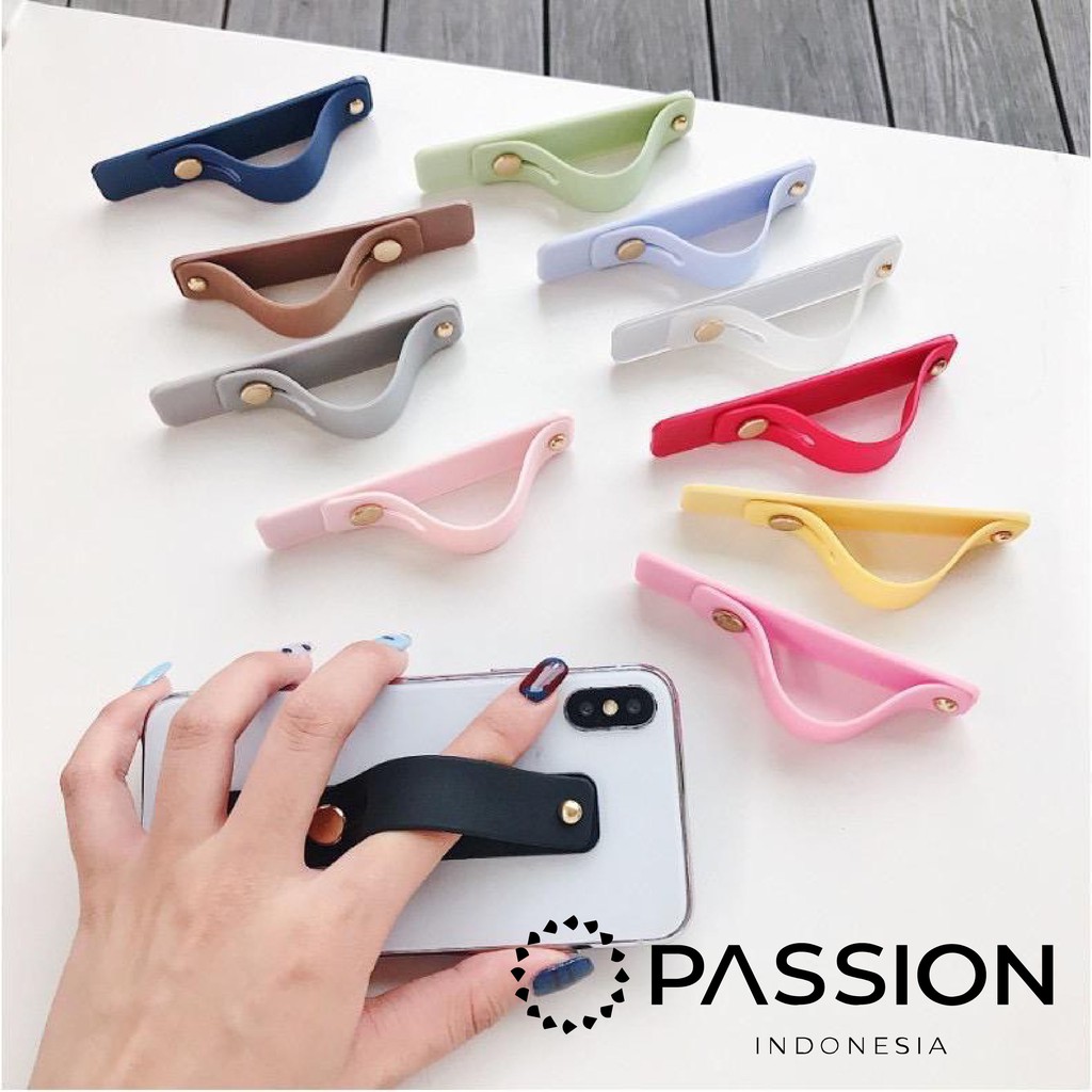 FINGER GRIP HOLDER untuk semua jenis HP Finger Holder HP Stand HP Grip Multi Band Grip