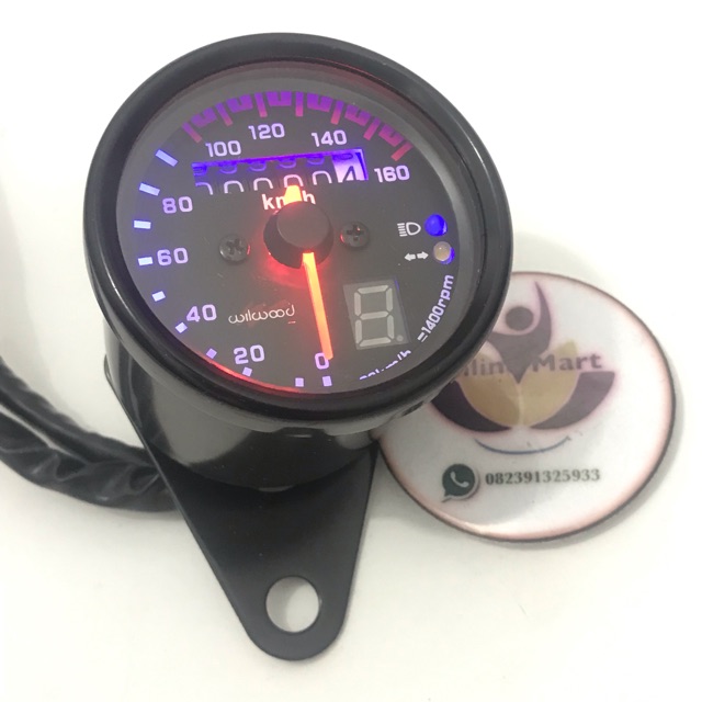 speedometer kilometer hitam plus rpm plus sen 5 in 1 kilo meter analog variasi