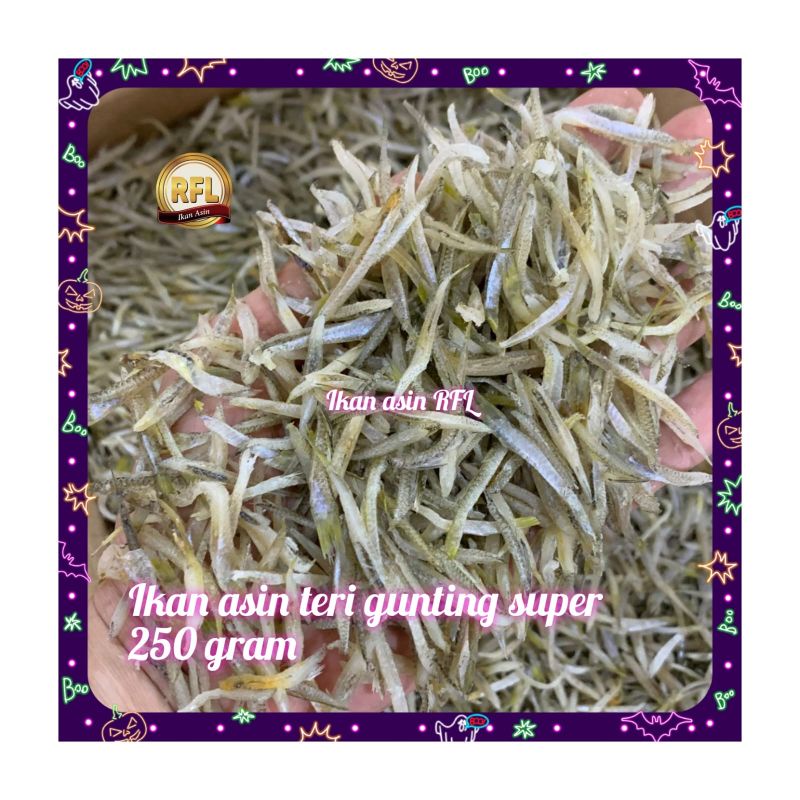 

ikan asin teri gunting super 250gram