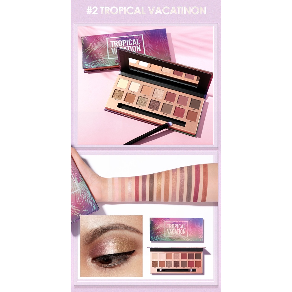 Focallure Tropical Vacation Eyeshadow 14 Colors Eyeshadow Focallure Eyeshadow Palette Focallure Eyeshadow Shimmer FocallurFocallur Focalure Fucallure Focalure Foccalure