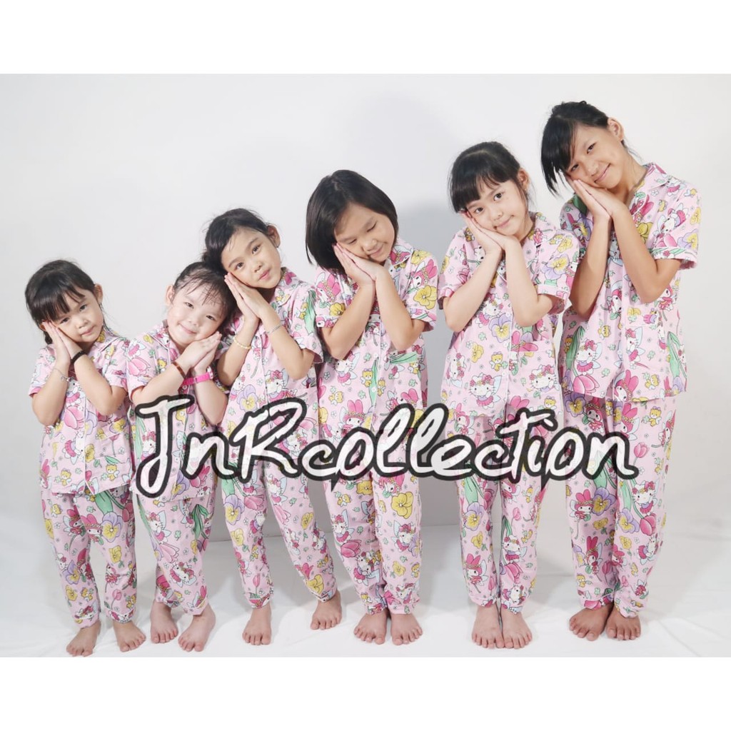 piama anak dan ibu motif helloEW kitti melody