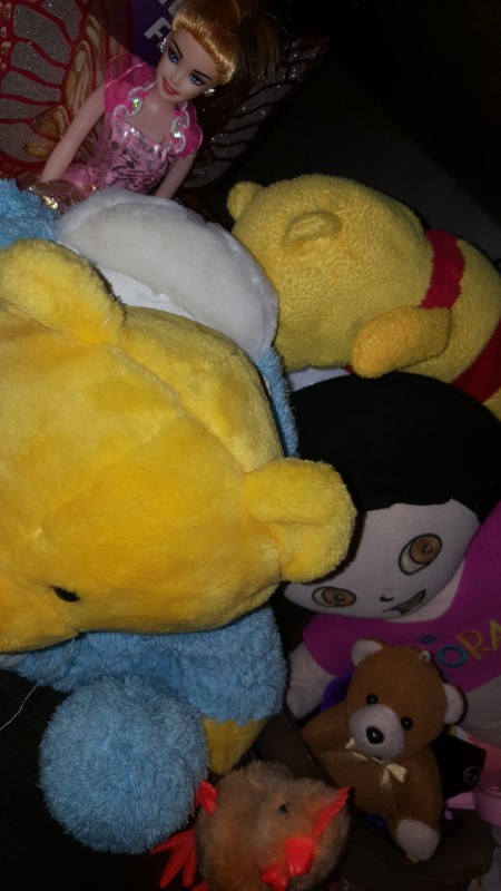 Boneka Guling Bulu  Karakter Tinggi 75cm