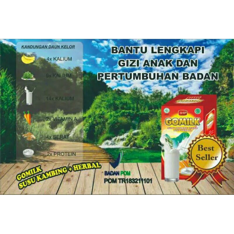 

GOMILK SUSU KAMBING ETAWA PLUS HERBAL