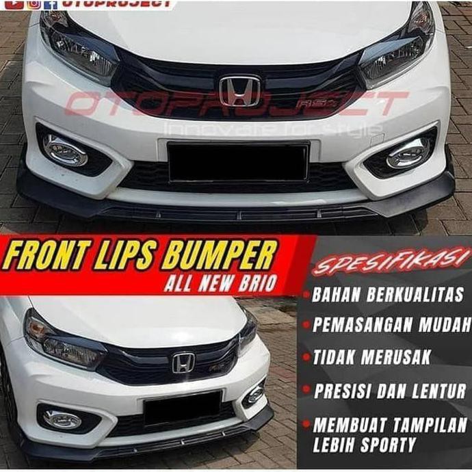 Otoproject Front Lips Bumper Depan Hitam  Glossy  All New 