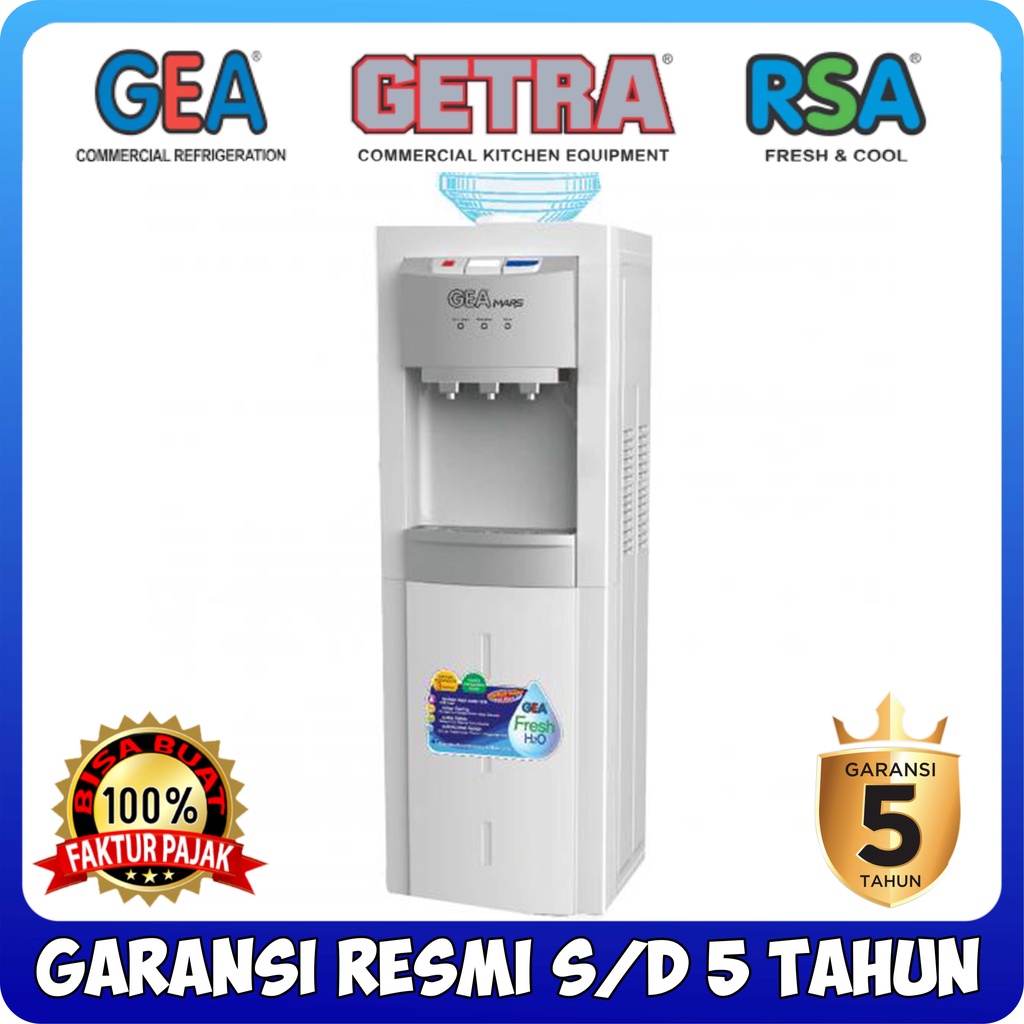 Jual DISPENSER GEA MARS DISPENSER MARS GALON ATAS PANAS NORMAL DINGIN ORIGINAL GARANSI RESMI