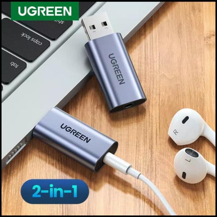 Ugreen Usb Soundcard External Usb 2.0 Audio + Mic - Ugreen Sound Card