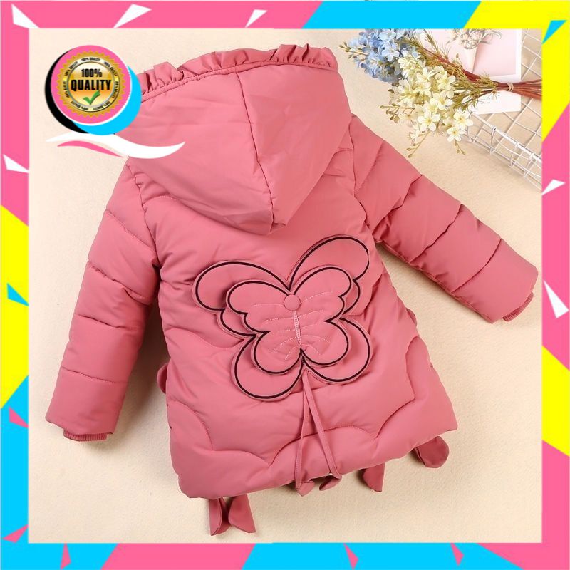 Gadis Mantel Katun 2020  Korea Trendi Mantel Anak Ke Bawah  Empuk Jaket Anak Perempuan Medium Panjan