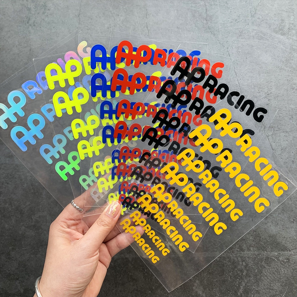 AP Racing kaliper Sistem Rem reflektif Stiker Sepeda motor Peredam Kejut Dekoratif Stiker Mobil Modifikasi Stiker