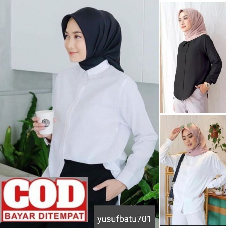 Kemeja Putih Wanita Kemeja Kerja Putih Formal Wanita Baju Kantor Putih