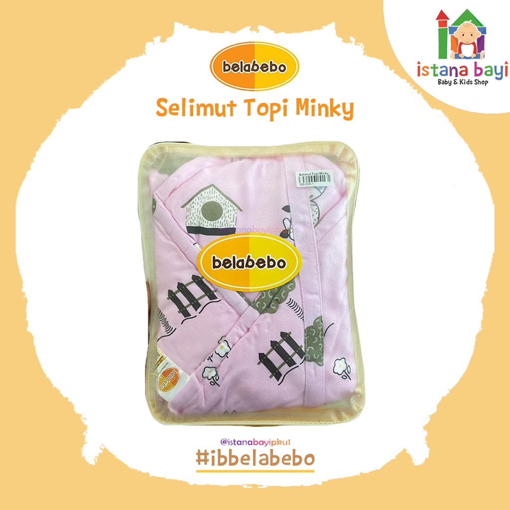 Belabebo Selimut Topi Minky/Selimut topi bayi