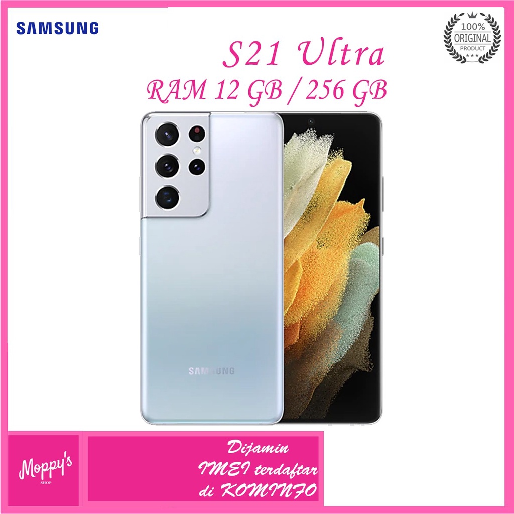 SAMSUNG GALAXY S21 ULTRA 12/256 GB ORIGINAL SAMSUNG S21+ ULTRA RAM 12 GB INTERNAL GARANSI RESMI SEIN
