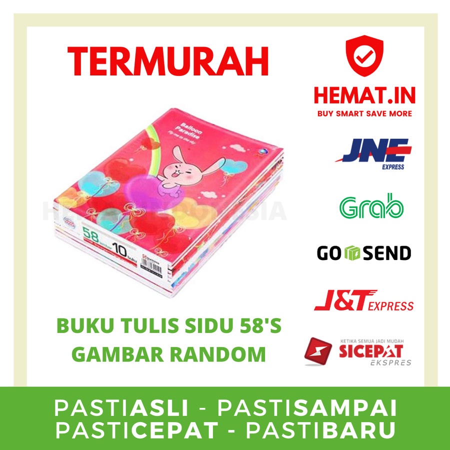 

BUKU SIDU 58 SINAR DUNIA BUKU TULIS ANAK SEKOLAH 58 LEMBAR TEBAL