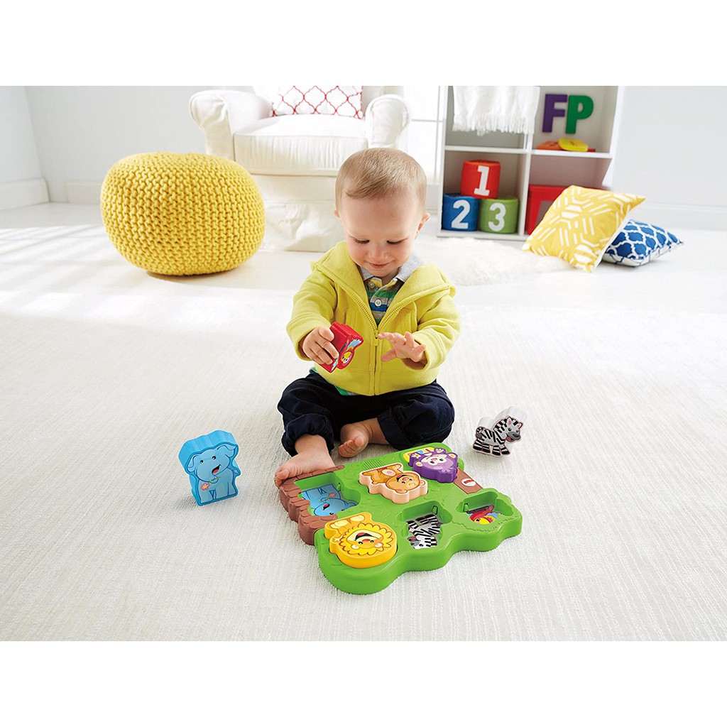 Mainan Puzzle Hewan FISHER PRICE  LAUGH &amp; LEARN ZOO ANIMAL PUZZLE - Mainan Puzzle Motif Hewan Lucu Usia 12-36 Bulan