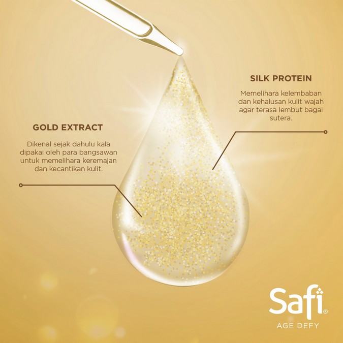 ⭐BAGUS⭐ SAFI AGE DEFY GOLD WATER ESSENCE 30  | 1OO ML TRAVEL / FULL SIZE