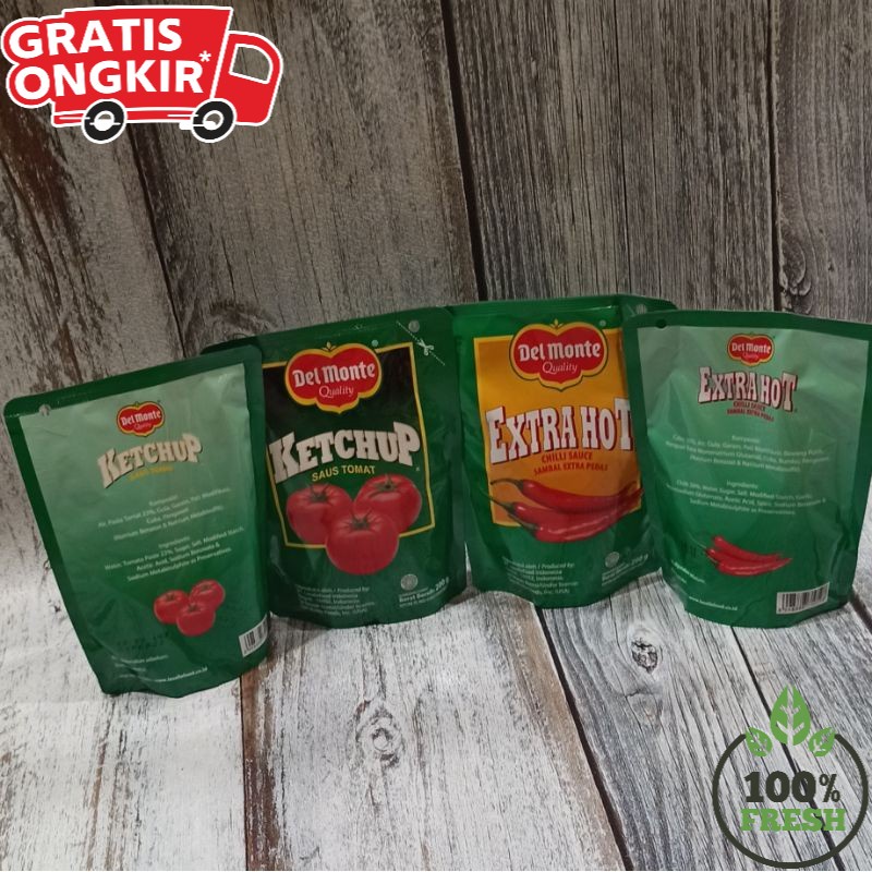 

[SIAP KIRIM] SAUS SAMBEL/TOMAT/DELMONTE POUCH 200gr