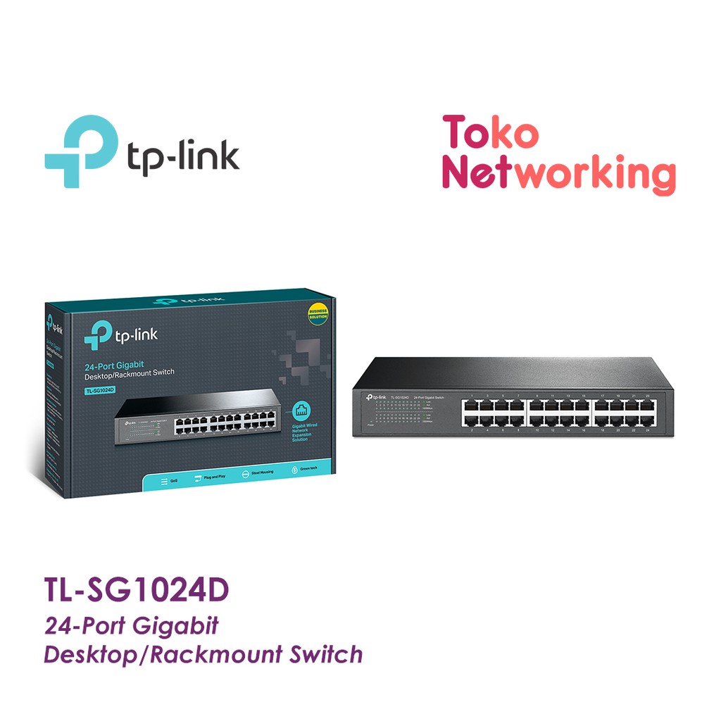 TP-LINK TL-SG1024D: 24-Port Gigabit Desktop/Rackmount Switch tplink sg1024d 1024d