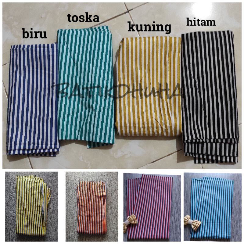 KAIN KATUN LURIK SALUR / KAIN BATIK LURIK GARIS GARIS SALUR