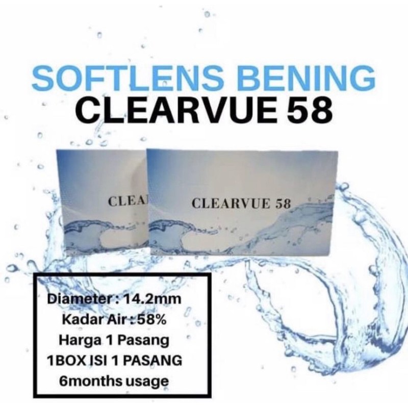 

SOFTLENS BENING CLEARVUE 58