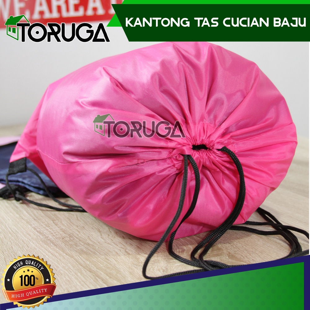 Kantong Cucian Baju Laundry Bag 10Kg 43x24 Cm Tas Keranjang Pakaian Kotor