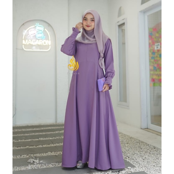 GAMIS WOLFIS PREMIUM GAMIS WOLFIS BUSUI GAMIS WOLFIS LENGAN KERUT KANCING