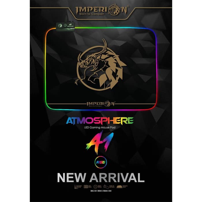 Imperion Atmosphere A1 Gaming Mousepad RGB - Speed Control Mouse Pad led