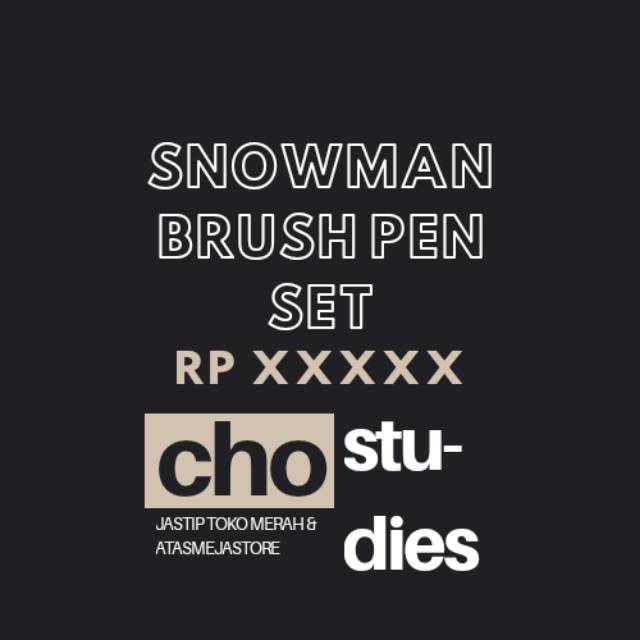 

Snowman Brushpen SET