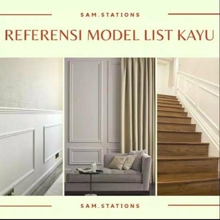 SAM-A2 PLINT LANTAI SKIRTING LIST KAYU WALL MOLDING LIS DINDING PROFIL