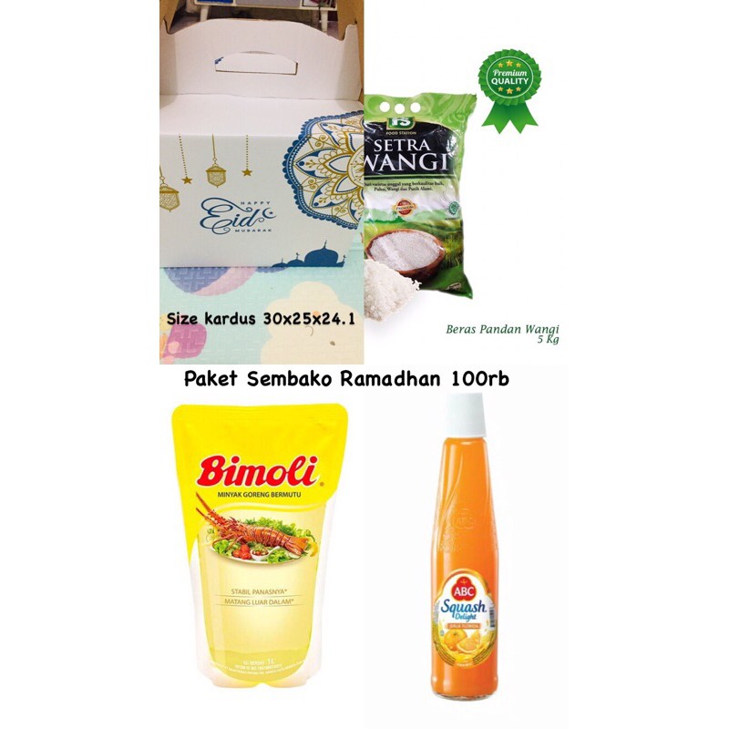 

PAKET SEMBAKO RAMADHAN 100 ribu