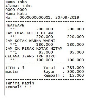 PAKET PRINTER BARCODE KASIR PLUS 22 SOFTWARE