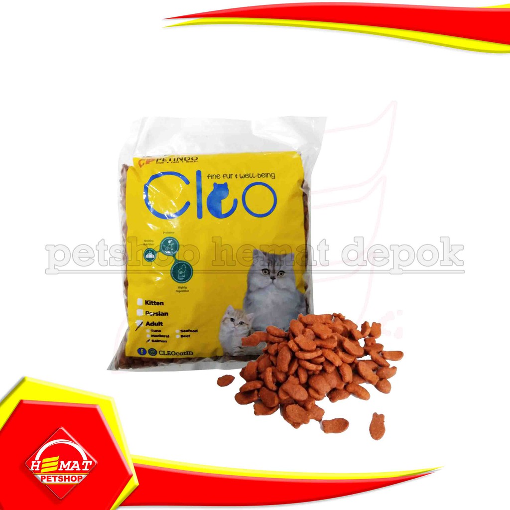 Cat Food CLEO repacking 500 gram makanan kucing repack