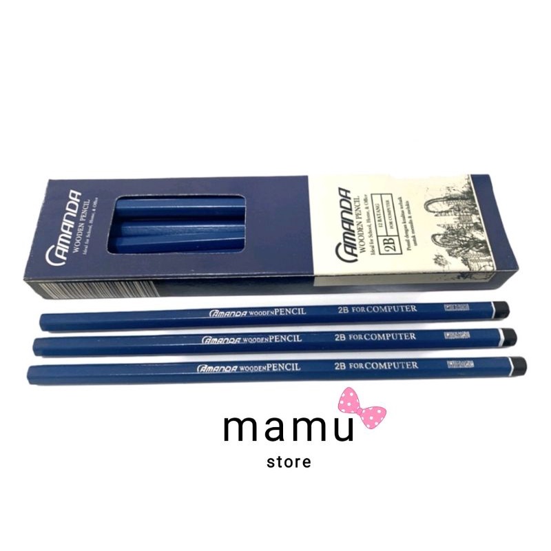 

(1pcs) Pensil 2B/Pensil Ujian Komputer Amanda Hijau Biru