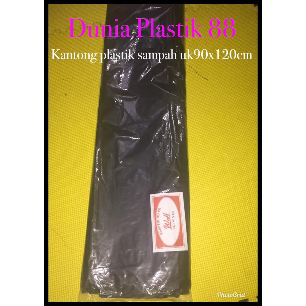 @6PC KANTONG PLASTIK KRESEK POLIBAG POLYBAG TRASH BAG SAMPAH 90X120CM