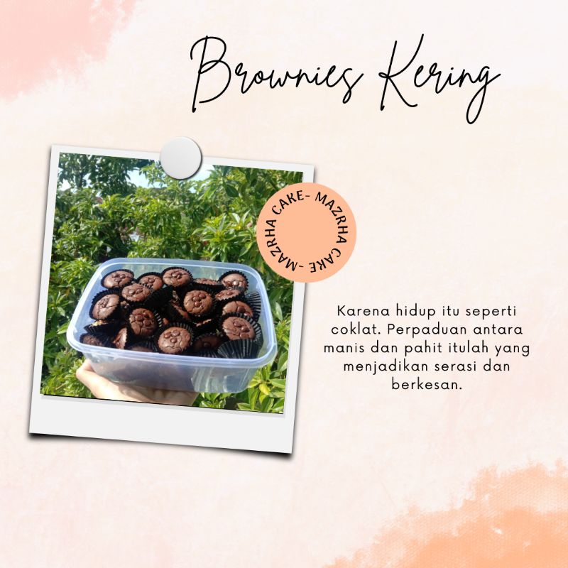 

Brownies kering/Cookies brownies Kiloan ½ Kg