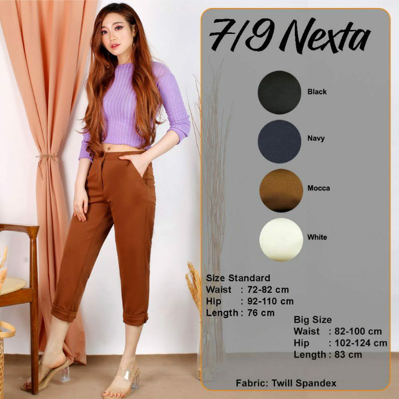 NEXTA PANTS 7/9 / CELANA WANITA NEXTA PANTS / CELANA JUMBO / CELANA BIG SIZE / KOREA LONG PANTS / KO