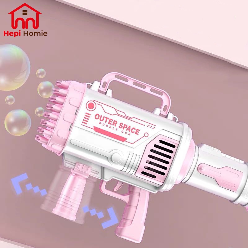 [HH] GATLING BUBBLE GUN MACHINE JUMBO 60 HOLES / MAINAN TEMBAK SENJATA ANAK KIDS MESIN GELEMBUNG PISTOL ELEKTRIK AUTOMATIC BESAR 60 LUBANG