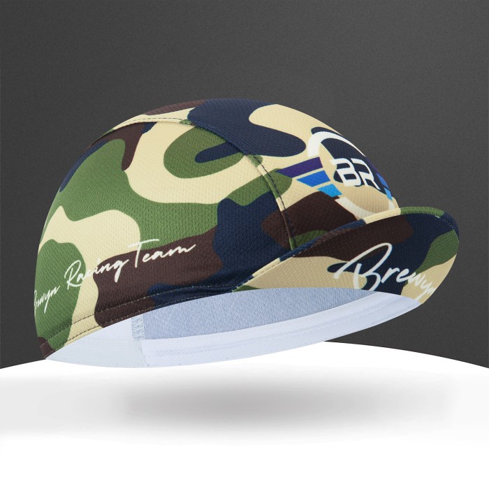 topi  Topi sepeda : BREWYN VLADIMIR - cycling cap topi gowes - FREE BOX  - ARMY GREEN(Z1Q4) Topi Jar