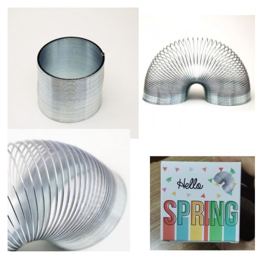 Mainan Mainan Ring Donat Besi Metal Slinky Spring Relaxing 111124