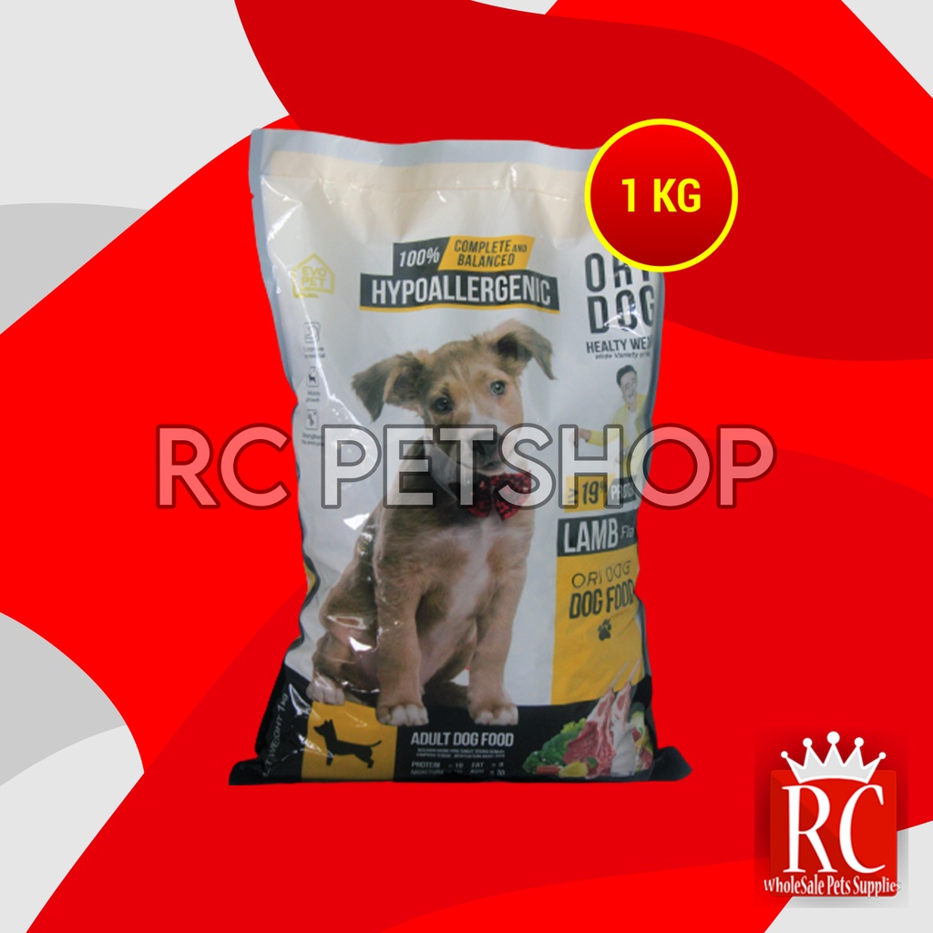 Makanan Kering Anjing Dewasa Ori Dog Food Lamb Domba Adult Repack 1 KG