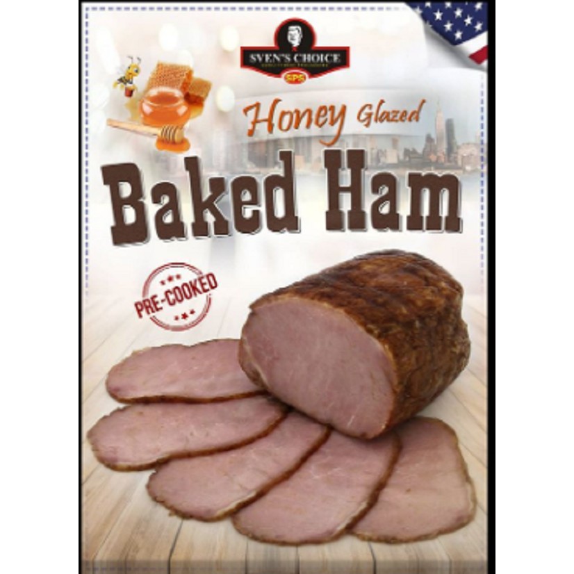 

HAM BABI SVEN'S CHOICE SVEN HONEY GLAZED BAKED HAM PORK 100GR