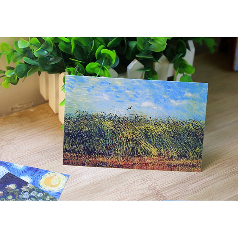 Theredsunrisesiwy.Id 30 Lembar / Lot Kartu Pos Motif Lukisan Van Gogh Vintage