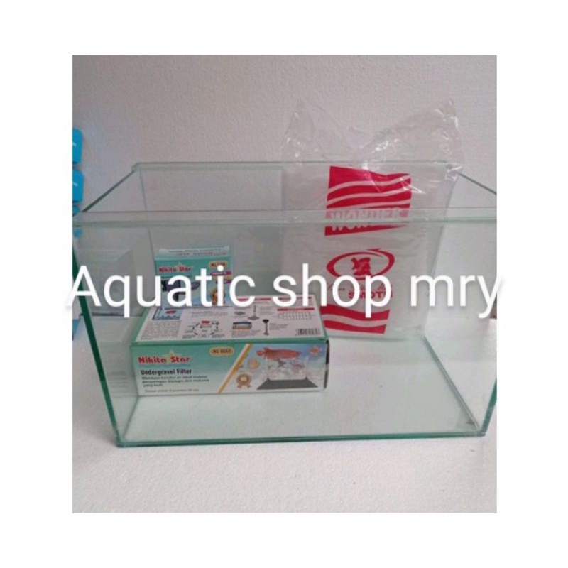 Aquarium 50x30x30 paket UGF