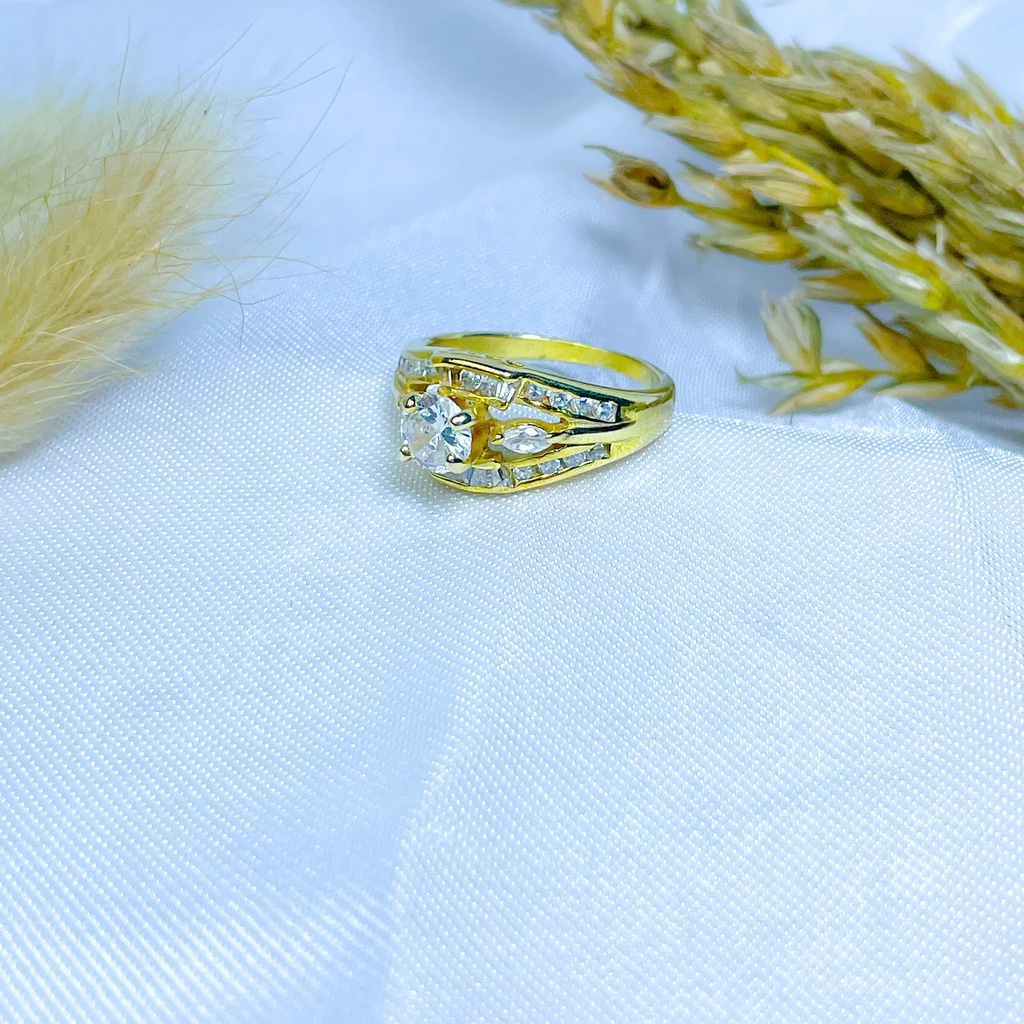 CINCIN MATA GOLD PERAK ASLI S925 GLOBAL JEWELLERY CJ063