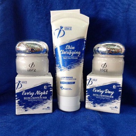 Inez original/paket glowing/every day/every night/facial foam/