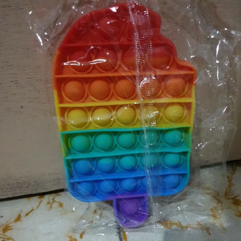 POP IT Rainbow Murah Mainan Pop it Tiktok-Ice Cream Rainbow