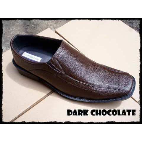 Sepatu Kerja Pria Mining Formal Casual Pantofel Kerja M47K3  Pantofel Dark Chocolate